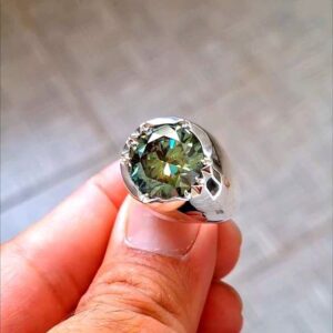 انگشتر موزانایت روسی اصلی کد ۱۱۶۴۴