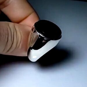 خرید انگشتر نقره مردانه دستساز عقیق مشکی