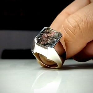 خرید انگشتر نقره مردانه دستساز در نجف