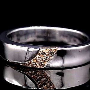 خرید حلقه نقره ازدواج دست ساز الماس آفریقایی