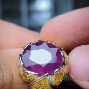 انگشتر یاقوت سرخ آفریقایی کد ۱۱۶۶۸