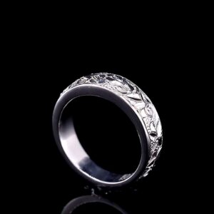 حلقه ازدواج دست ساز طرح قلم کد ۱۱۶۶۹