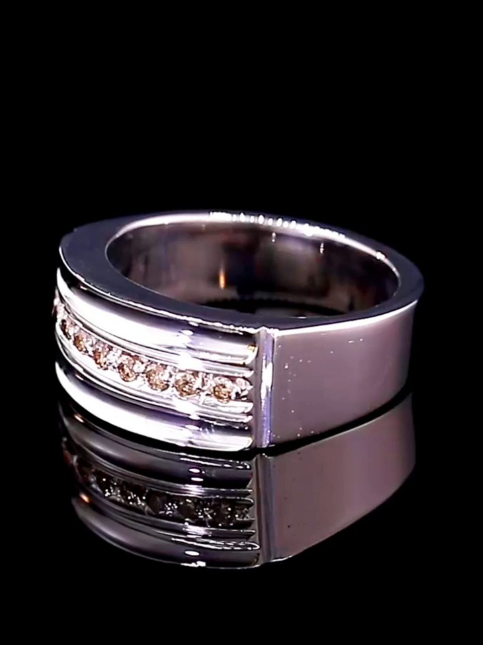 خرید حلقه نقره ازدواج دست ساز الماس