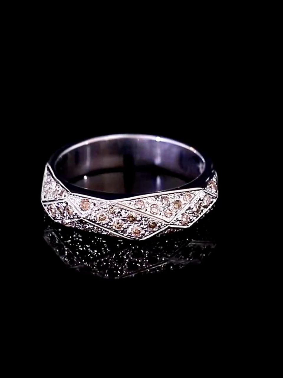 خرید حلقه نقره ازدواج دست ساز الماس آفریقایی