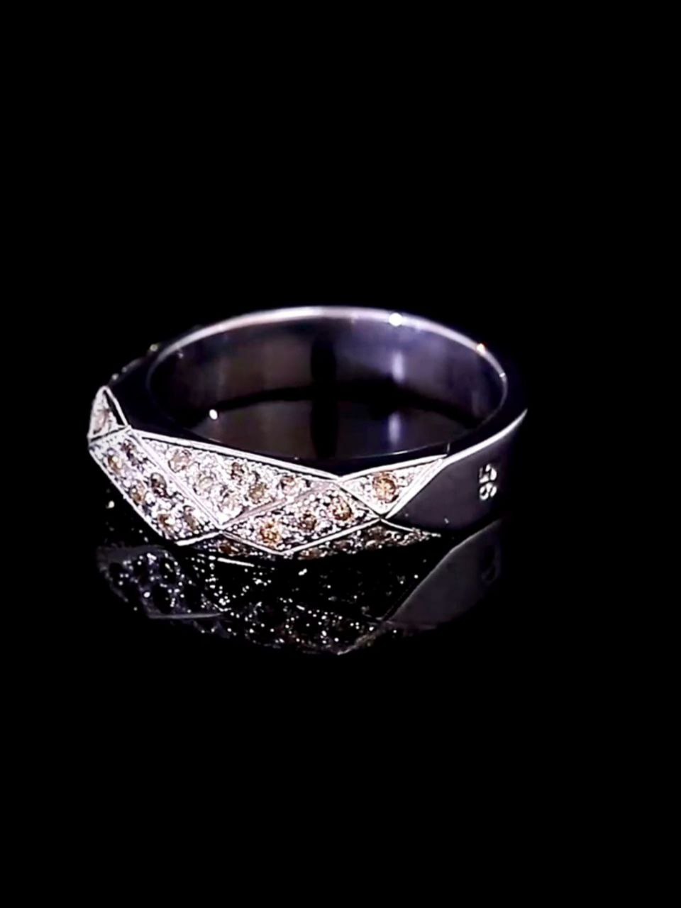 خرید حلقه نقره ازدواج دست ساز الماس آفریقایی