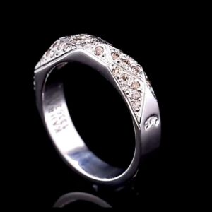 خرید حلقه نقره ازدواج دست ساز الماس آفریقایی