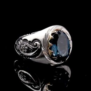 انگشتر توپاز لندن طبیعی کد ۱۱۶۸۷