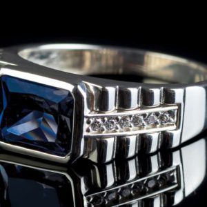 انگشتر توپاز طبیعی مردانه کد ۱۱۷۱۳