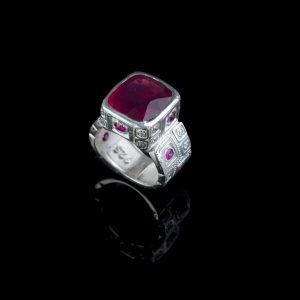 انگشتر یاقوت سرخ طبیعی کد ۱۱۷۱۵