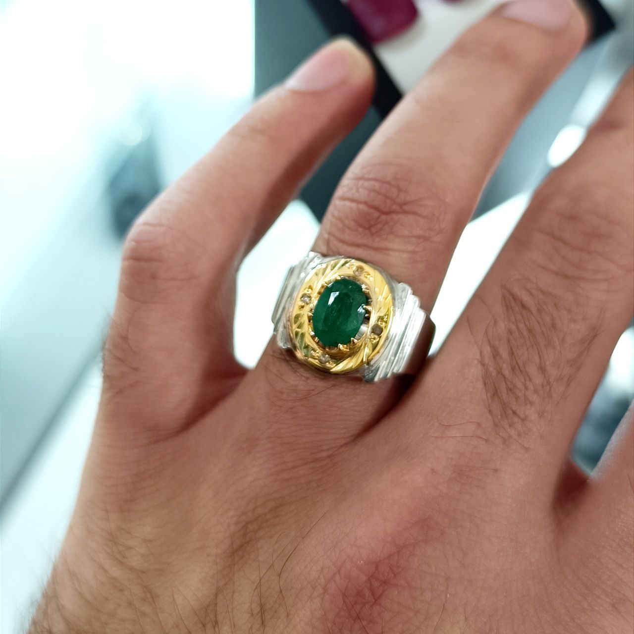انگشتر زمرد زامبیا کد 11723 - Image 3