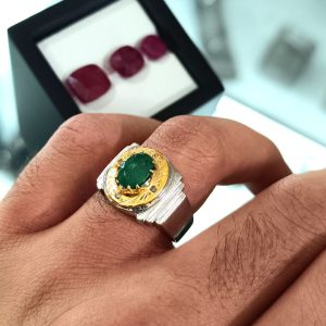 انگشتر زمرد زامبیا کد ۱۱۷۲۳