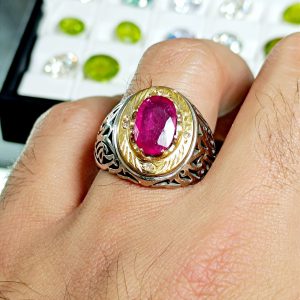 انگشتر یاقوت سرخ کد ۱۱۷۳۳