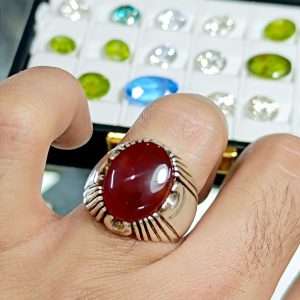 انگشتر عقیق یمنی کد ۱۱۷۳۵