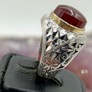 انگشتر عقیق یمنی کد ۱۱۷۳۶