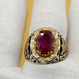 انگشتر یاقوت سرخ کد ۱۱۷۵۴