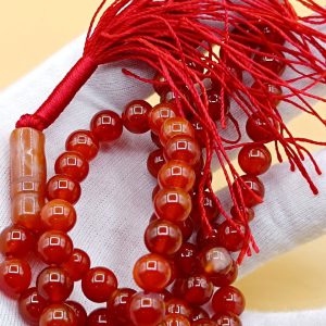 تسبیح عقیق زرد کد ۱۱۷۷۳