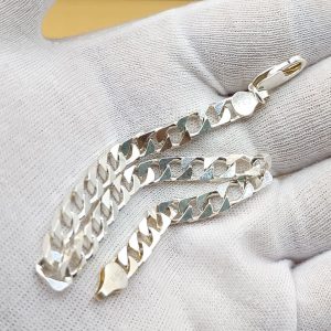 دستبند مردانه نقره کد ۱۱۷۷۹