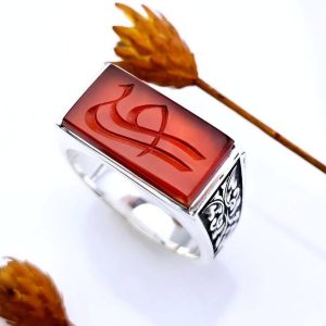 انگشتر عقیق حکاکی کد ۱۱۷۸۴