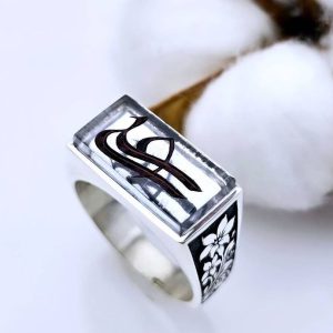 انگشتر عقیق حکاکی کد ۱۱۷۸۵