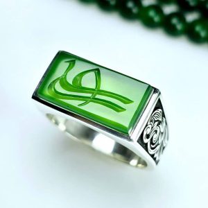 انگشتر عقیق حکاکی کد ۱۱۷۸۶