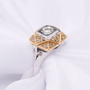 انگشتر موزانایت روسی کد ۱۱۷۹۰