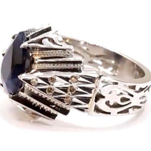 انگشتر یاقوت کبود آفریقایی کد ۱۱۷۹۸