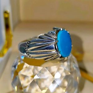 انگشتر فیروزه نیشابوری کد ۱۱۸۰۵