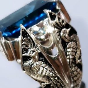 انگشتر توپاز طبیعی کد ۱۱۸۰۹