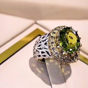 انگشتر زبرجد طبیعی کد ۱۱۸۱۱