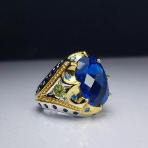 انگشتر توپاز لندن طبیعی کد ۱۱۸۲۴