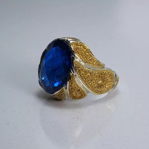 انگشتر توپاز لندن طبیعی کد ۱۱۸۲۸