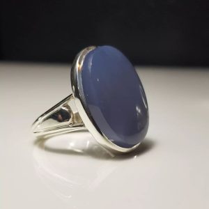 انگشتر عقیق کبود یمنی کد ۱۱۸۳۱