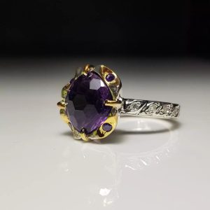 انگشتر آمیتیست طبیعی کد ۱۱۸۳۴