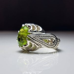 انگشتر زبرجد طبیعی کد ۱۱۸۴۵