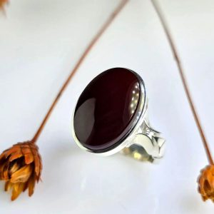 انگشتر عقیق مردانه کد ۱۱۸۵۸