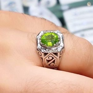 انگشتر زبرجد مردانه کد ۱۱۸۶۱