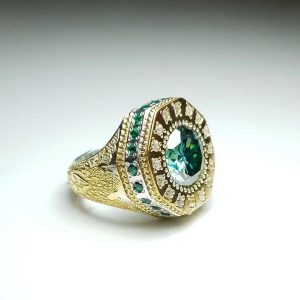 انگشتر موزانایت مردانه کد ۱۱۸۶۹