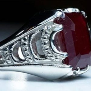 انگشتر یاقوت سرخ مردانه کد ۱۱۸۷۸