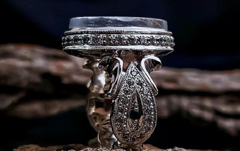 انگشتر در نجف حکاکی کد11891 - Image 3
