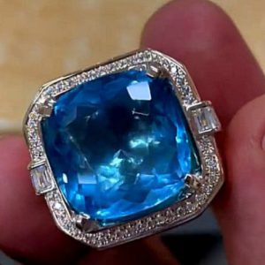 انگشتر توپاز مردانه کد ۱۱۸۹۶