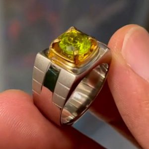 انگشتر زبرجد مردانه کد ۱۱۹۰۴