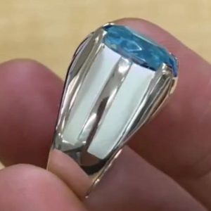 انگشتر توپاز مردانه کد ۱۱۹۰۸