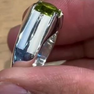 انگشتر زبرجد مردانه کد ۱۱۹۰۹