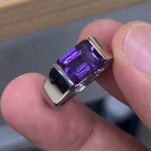 انگشتر آمیتیست مردانه کد ۱۱۹۱۲