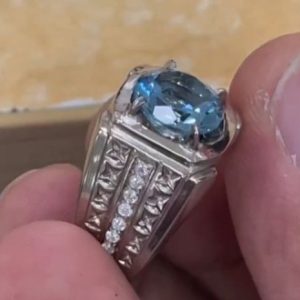 انگشتر توپاز مردانه کد ۱۱۹۱۴