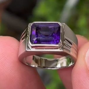 انگشتر آمیتیست مردانه کد ۱۱۹۱۹