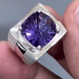 انگشتر آمیتیست مردانه کد ۱۱۹۲۰