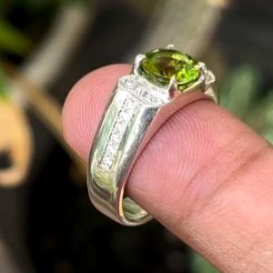 انگشتر زبرجد مردانه اصلی کد ۱۱۹۳۴