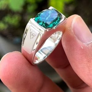 انگشتر توپاز سبز اصلی کد ۱۱۹۵۲