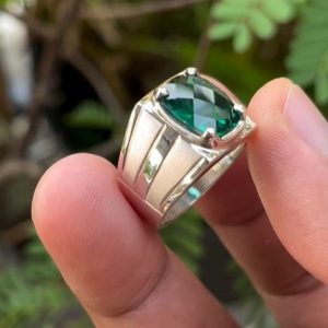 انگشتر توپاز سبز مردانه کد ۱۱۹۵۵